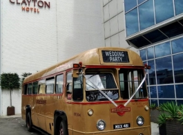 Vintage bus for wedding hire in Tunbridge Wells